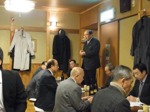 市野名誉会長　乾杯